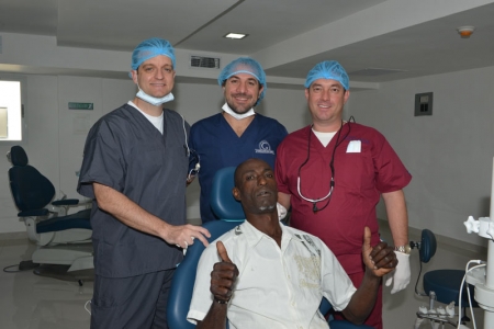 Dr. Rider & Surgical Team with happy patient