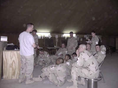 Teaching Dental Triage to medics Camp Bucca – 2005