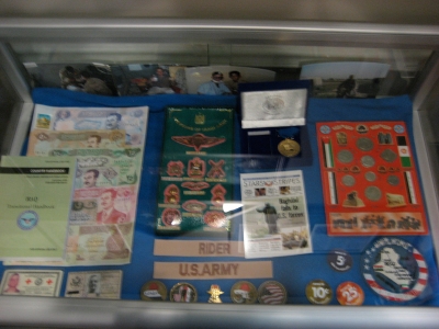 Military Area - Memorabilia from Dr. Rider's Operation Iraqi Freedom Deployments